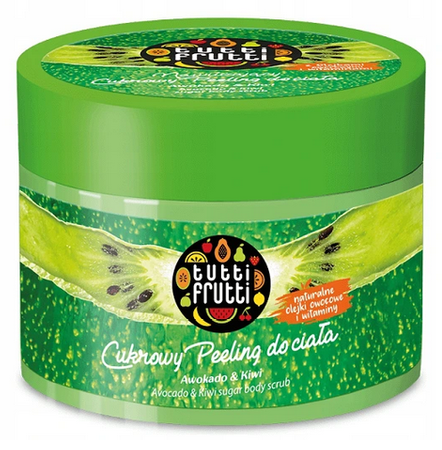 TUTTI FRUTTI CUKROWY PEELING DO CIAŁA AWOKADO KIWI