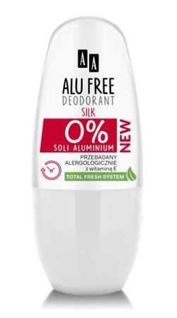 AA ALU FREE SILK DEZODORANT 0% SOLI ALUMINIUM ROLL