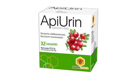 APIURIN  Żurawina wielkoowocowa WITAMINA C 35 sasz