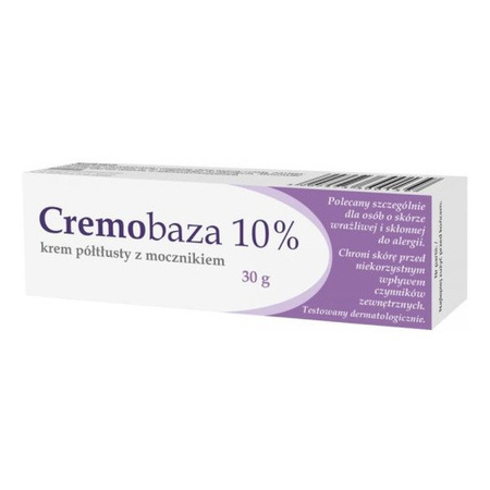 CREMOBAZA MOCZNIK 10% krem PÓŁTŁUSTY Z MOCZNIKIEM