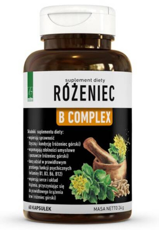 AZ Różeniec B Complex, Rhodiola 60 kapsułek