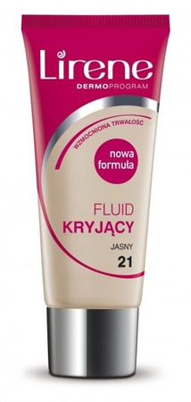 LIRENE FLUID PODKŁAD KRYJĄCY 21 JASNY 30ML 12H
