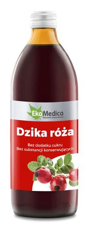 SOK Z OWOCÓW DZIEKIEJ RÓŻY 100% EKAMEDICA 1000 ml