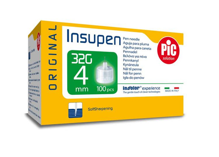 PiC INSUPEN 32G 4mm IGŁY DO PENÓW WSTRZYKIWACZY