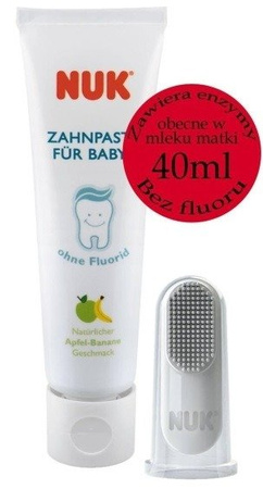 NUK PIERWSZA PASTA DLA NIEMOWLĄT + SZCZOTECZKA 3m+