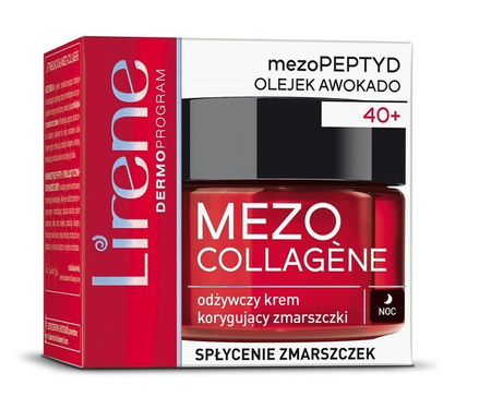 LIRENE MEZO COLLAGENE 40+ KREM NA NOC ZMARSZCZKI