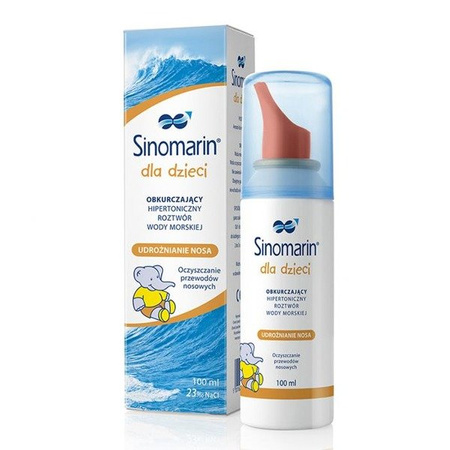 SINOMARIN SPRAY HIPERTONICZNY WODA MORSKA DZIECI