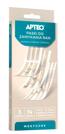 APTEO sterylne paski do zamykania ran 14 pasków