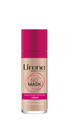 LIRENE NO MASK470 SUNNY CARAMEL PODKŁAD + SERUM 30