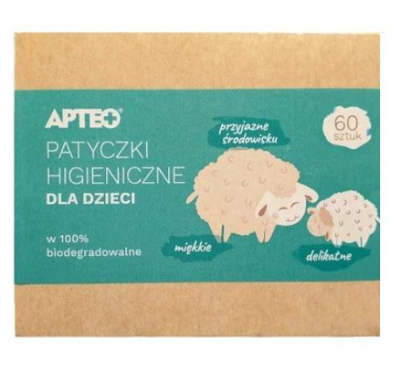 PATYCZKI HIGIENICZNE DO USZU DLA DZIECI  60 szt