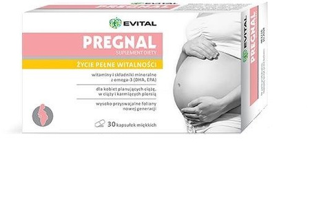 PREGNAL DHA WITAMINA D3 EPA JOD PLANOWANIE CIĄŻY