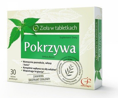 POKRZYWA COLFARM 30tab SKÓRA WŁOSY PAZNOKCIE KOŚCI