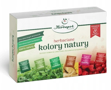 HERBAPOL ZESTAW HERBAT ZIOŁOWYCH KOLORY NATURY
