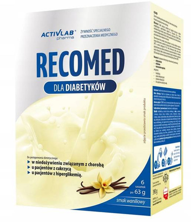 RECOMED DLA DIABETYKÓW DIETA ODŻYWCZA WANILIA
