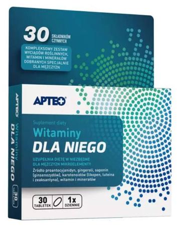 APTEO WITAMINY DLA NIEGO  MĘŻCZYZN 30 TABLETEK 