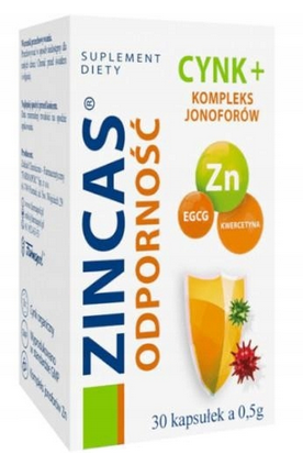 ZINCAS ODPORNOŚĆ 30 kaps. Cynk, Kwercetyna