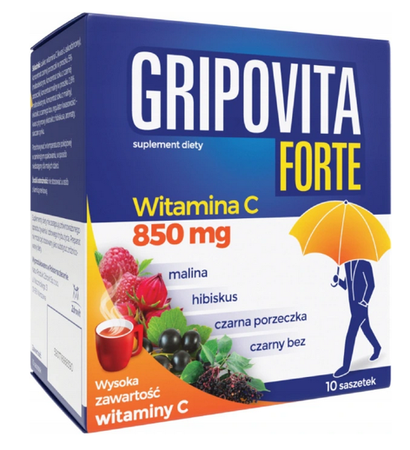 GRIPOVITA FORTE WITAMINA C MALINA NA PRZEZIĘBIENIE