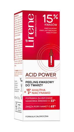 LIRENE Peeling kwasowy 15% AHA/PHA 2% Niacynamid