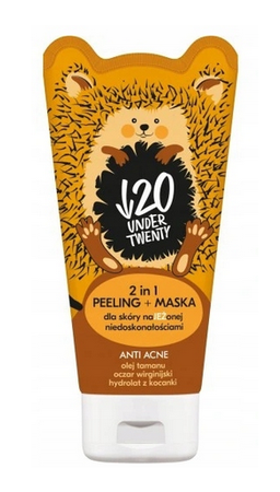 Under Twenty, ANTI ACNE Peeling Maska 2w1,130 ml
