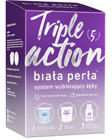 BIAŁA PERŁA TRIPLE ACTION system wybielający 
