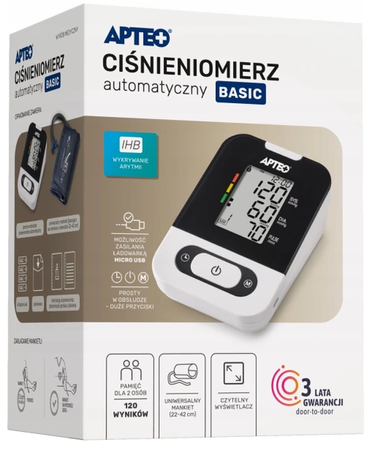 CIŚNIENIOMIERZ AUTOMATYCZNY APTEO BASIC 