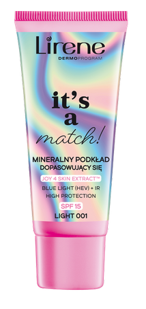 LIRENE IT'S A MATCH podkład mineralny LIGHT 001