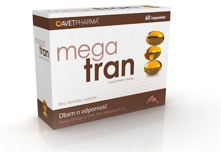 Mega Tran 60 kapsułek - Omega-3 NA SERCE STAWY ODP