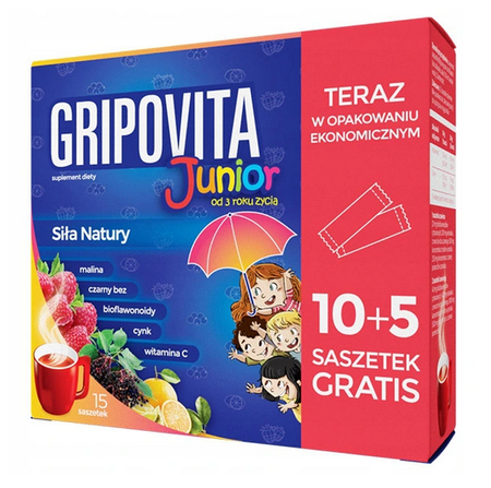 GRIPOVITA JUNIOR NA PRZEZIĘBIENIE witamina C cynk