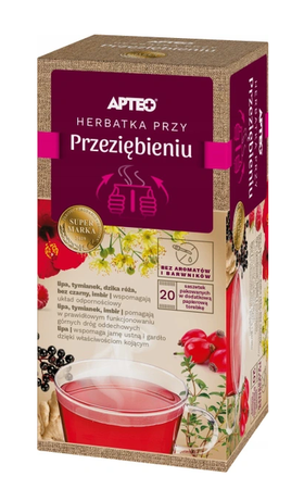 HERBATKA NA PRZEZIĘBIENIE LIPA CZARNY BEZ IMBIR