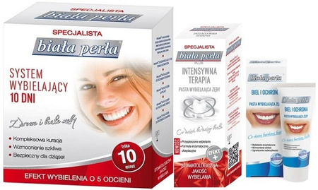 BIAŁA PERŁA SYSTEM 10 dni + 2 X PASTY WYBIELAJĄCE