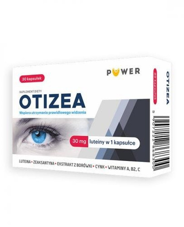 OTIZEA LUTEINA 30mg ZEAKSANTYNA CYNK NA WZROK OCZY