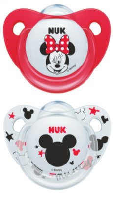 NUK DISNEY SILIKONOWY SMOCZEK Myszka Miki 0-6 2szt