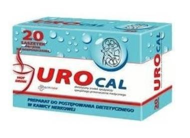UROCAL NA NERKI PĘCHERZ DROGI MOCZOWE 20 saszetek