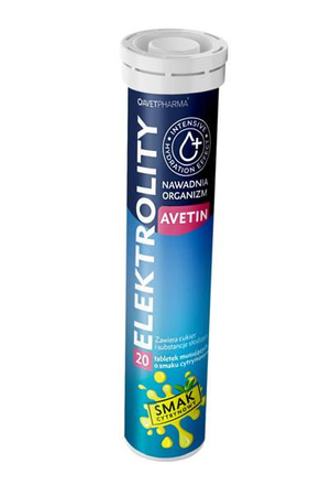 AVETIN Elektrolity nawodnienie tabletki musujące