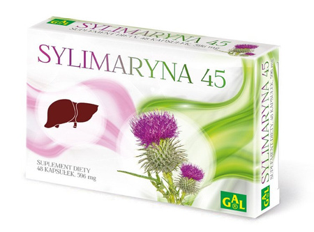 SYLIMARYNA Ostropest Plamisty na wątrobę GAL 45 k 