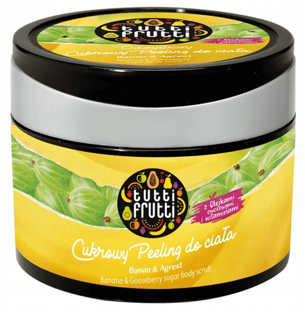 TUTTI FRUTTI CUKROWY PEELING DO CIAŁA BANAN AGREST