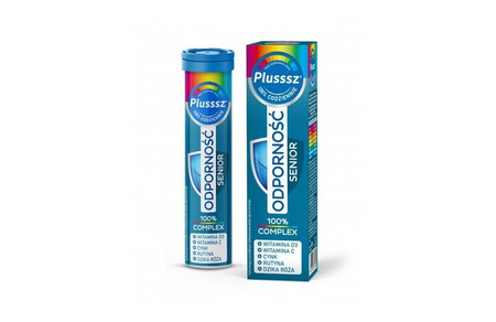 Plusssz odporność senior 100% complex 20 tabl. mus