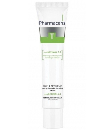 PHARMACERIS T KREM NA NOC TRĄDZIK pureRETINOL