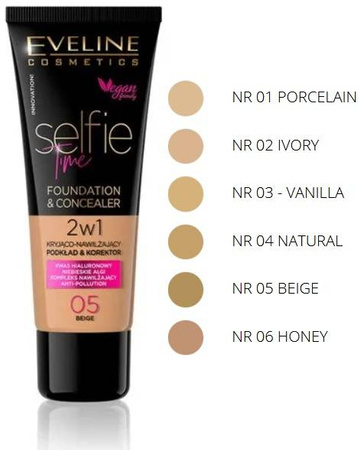 EVELINE SELFIE TIME PODKŁAD 05 BEIGE 30ML