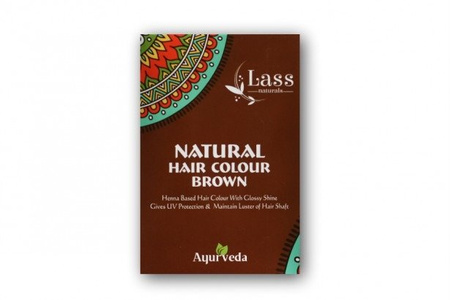 LASS NATURALS HENNA FARBA DO WŁOSÓW BRĄZOWA EKO