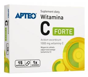 APTEO WITAMINA C Forte 1000 mg 15 kaps ODPORNOŚĆ