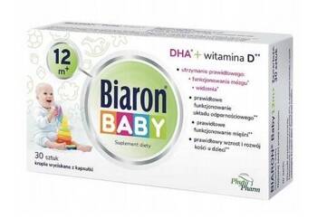 BIOARON BABY 12 m+ witamina D3, DHA 30 kps.