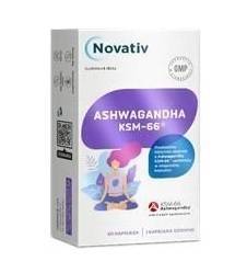 Novativ Ashwagandha KSM-66 60 kapsułek INULINA
