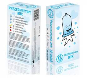 Testeo prezerwatywy lateksowe MIX 12 sztuk