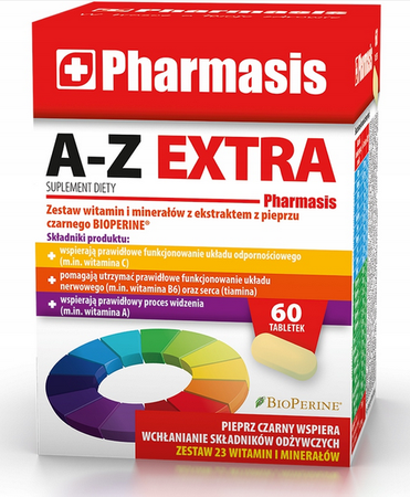 A-Z EXTRA ZESTAW WITAMIN I MINERAŁÓW Pharmasis 60