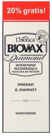 BIOVAX Maseczka REGENERUJĄCA do włosów DIAMENTY