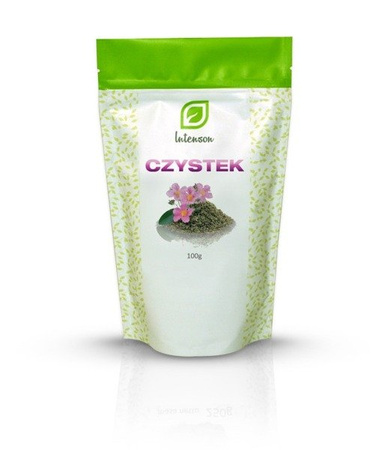 CZYSTEK SUSZONY CISTUS INCANUS LIŚĆ 100g Intenson