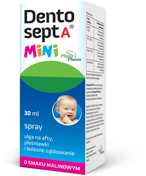 DENTOSEPT A MINI afty pleśniawki ząbkowanie 30 ml