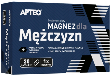 MAGNEZ DLA MĘŻCZYZN APTEO 30 kapsułek