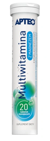 MULTIWITAMINA Z MAGNEZEM KWAS FOLIOWY BIOTYNA 20 t